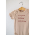 Pretty Brave Organic Cotton Baby Onesie